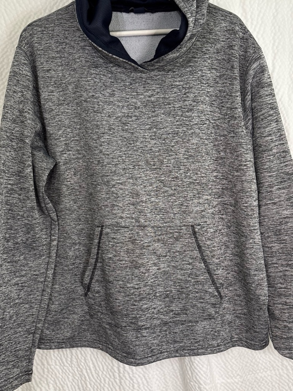 Women's Gray Heather Pullover Hoodie Sweatshirt